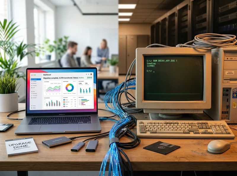 Legacy to modern system migration with connected devices